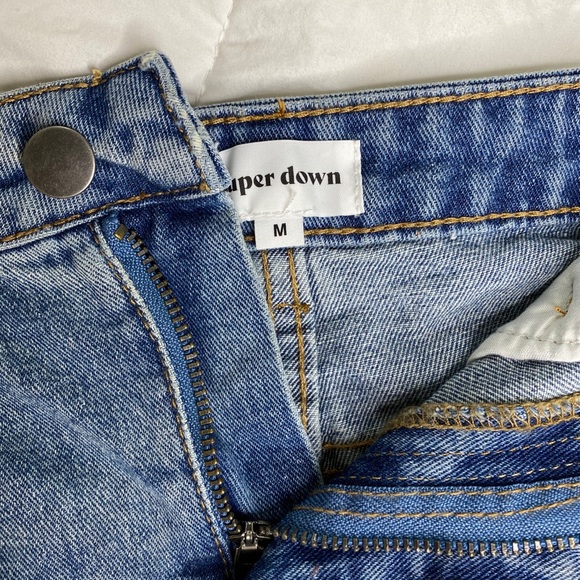Superdown Denim Mini Skirt - Picture 2 of 3